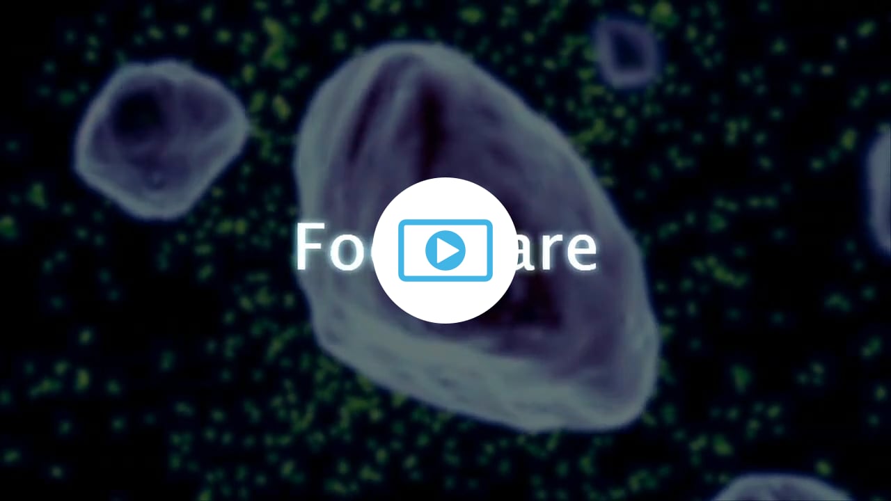 Foot care text in front of glucose molecule