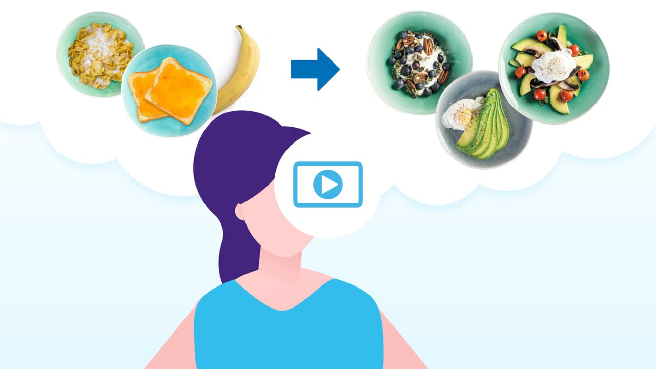 Picture of healthier food swaps 