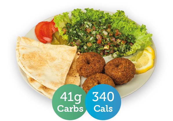 Falafel, tabbouleh & salad