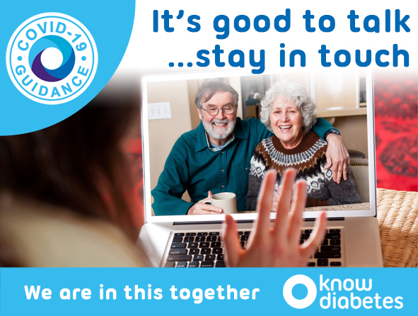 Girl video calling with grandparents